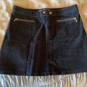 Abercrombie and Fitch navy corduroy skirt